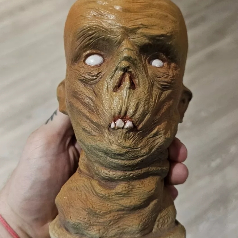 Realistic Mummy Head Sculpture